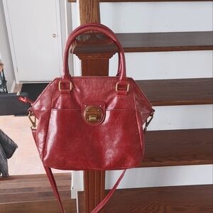 Elliott Lucca Genuine Leather Faro Satchel Handbag Purse Crossbody Shoulder bag